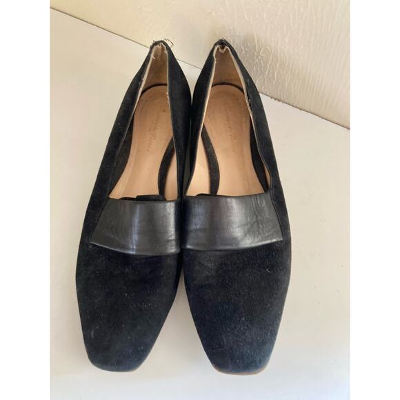VTG Gianvito Rossi Women's Black Suede Loafer Size 39 US 8.5 Shoes - Picture 3 of 6